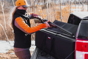 All-in-one complete gun case for your rifle or shotgun! Convenient, top-loading, drop-in design. Extra-thick foam interior keeps gun protected and secure (can be cut to customize fit of gun). TSA Compliant. Made in the USA. Lifetime Warranty.