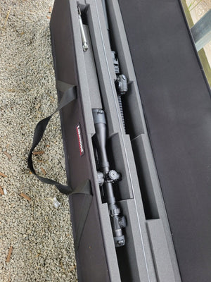 This Double Gun Case from Lakewood Products is an all-in-one complete gun case for your rifle or shotgun! Holds two rifles (scopes attached) securely so they won’t hit each other Convenient, top-loading, drop-in design. TSA Compliant. Significantly lighter than comparable double cases Includes wheels. Made in the USA. Lifetime Warranty.