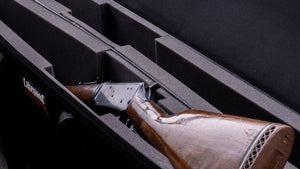 This Double Gun Case from Lakewood Products is an all-in-one complete gun case for your rifle or shotgun! Holds two rifles (scopes attached) securely so they won’t hit each other Convenient, top-loading, drop-in design. TSA Compliant. Significantly lighter than comparable double cases Includes wheels. Made in the USA. Lifetime Warranty.