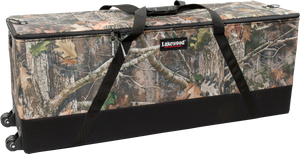 Lakewood Bow Cases offer convenient top-loading, drop-in design. Rectangular shape allows for lots of gear storage. Zippers come together to accommodate a lock D-rings for tie down or additional locking points. Lighter than most double bow cases. Made in the USA. Lifetime Warranty.