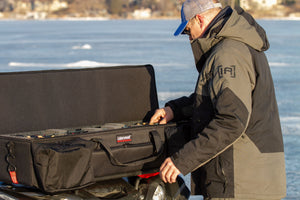 Lakewood brings you the Ultimate Ice Rod Case! Designed to hold all your gear while protecting your rods and reels. Will accommodate rods up to 44" in length. Perfect for the back of your ATV/UTV or snowmobile. Customizable foam and lots of storage. Made in the USA. Lifetime Warranty.