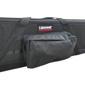 All-in-one complete gun case for your rifle or shotgun! Convenient, top-loading, drop-in design. Extra-thick foam interior keeps gun protected and secure (can be cut to customize fit of gun). TSA Compliant. Molle webbing on front with optional pocket. Made in the USA. Lifetime Warranty.