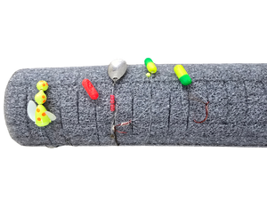 Pre-slit foam noodle to help you organize and store various rigging gear and/or lures! These individual foam noodles can be used for Worm/Crawler Harnesses, Fly Rigs, Leaders, or Snells. Also great for Stinger Hook Storage! Individual Noodle Dimensions: 13” L x 2.75” D x 2.75” H