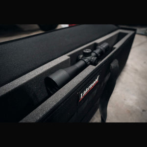 Single Scoped Rifle or Shotgun Case Long - open interior view
