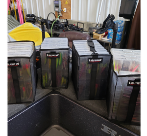 Lakewood Mesh Money Tackle Storage Bags! Holds Lure Wallets, Vaults, utility boxes, and other items from shelf to vehicle to boat compartments. Fill with clothing and/or gear as your options are endless. Mesh allows air circulation for faster drying. Perfect for salt water rinsing of items as well. Made in the USA.