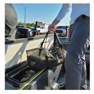 Lakewood Products Treasure Chest! Move those fish from the live well to your cooler with ease! Mesh allows air/water circulation. Made in the USA. Available in 2 different sizes to fit your needs: Small – Perfect for Crappie, Blue Gill, and smaller fish. Large – Perfect for Bass, Walleye, and larger sized fish.