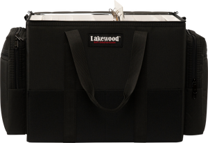 Lakewood Musky Medium Tackle Case for Musky/Pike and those larger baits. Also great for those larger swim baits! Floats when loaded! (when fully zipped) Made in the USA. Lifetime Warranty. Perfect fishing tackle storage solution!