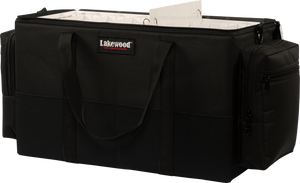 Lakewood Musky Monster Tackle Case for Musky/Pike and those larger baits. Also great for those larger swim baits! Floats when loaded! (when fully zipped) Made in the USA. Lifetime Warranty. Perfect fishing tackle storage solution!