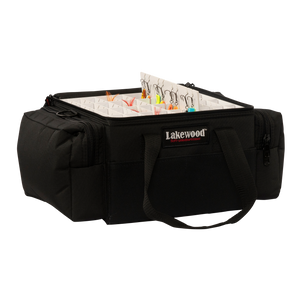 Fishing Tackle Case for Walleye/Bass Lures. Perfect storage for your crank baits! Floats when loaded! (when fully zipped) Made in the USA. Lifetime Warranty. Perfect fishing tackle storage solution!