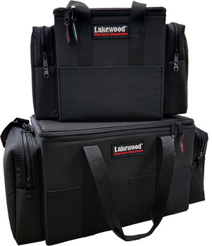 Two sizes available and redesigned interior! The Ultimate Swimbait Tackle Storage! Keep those expensive baits protected! Separate compartments to hang swim baits with individual rods and clips. Front pockets for tools and zippered side pockets for storage.