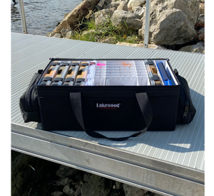 Lakewood Products Tackle Case for Walleye, Bass, Crappie and other species! The ULTIMATE Tackle Box! Removable dividers for hanging lures. Additional hanging storage for swim baits, etc… Storage for plastics and utility boxes. Perfect all around tackle storage solution for boat, shore, or kayak! Made in the USA.