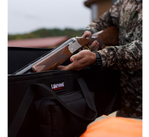 All-in-one complete gun case for your rifle or shotgun! Convenient, top-loading, drop-in design. Extra-thick foam interior keeps gun protected and secure (can be cut to customize fit of gun). TSA Compliant. Molle webbing on front with optional pocket. Made in the USA. Lifetime Warranty.