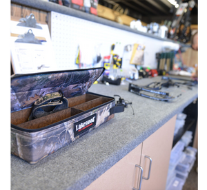 Lakewood Products Archery Accessory Case is designed to fit into the storage compartment of the bow or crossbow cases or can be used separately to hold your broadheads, field tips, wrenches and other bow accessories! Perfect for the Archery Shop Owner to utilize as well!