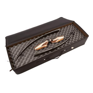 Lakewood Traditional Archery Take Down Recurve Bow Case. Protects your bow with 3” of convoluted foam on one side Velcro straps hold bow pieces in place. Flip side holds up to 24 arrows held securely in foam inserts Made in the USA Lifetime Warranty.