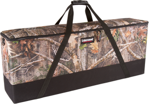 Lakewood Bow Cases offer convenient top-loading, drop-in design. Rectangular shape allows for lots of gear storage. Zippers come together to accommodate a lock D-rings for tie down or additional locking points. Lighter than most double bow cases. Made in the USA. Lifetime Warranty.