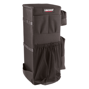 The Ice Pak from Lakewood Products accepts the largest tip-ups and is perfect for Ice Fishing. Gear pockets for tools also act as a third hand for restringing. Holds up to 5 rods on side of case. Can be used as a backpack. Made in the USA. Lifetime Warranty.