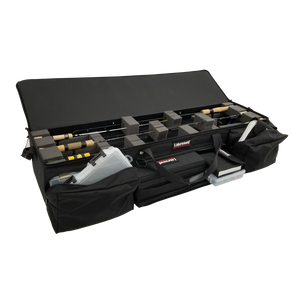 Lakewood brings you the Ultimate Ice Rod Case! Designed to hold all your gear while protecting your rods and reels. Will accommodate rods up to 44" in length. Perfect for the back of your ATV/UTV or snowmobile. Customizable foam and lots of storage. Made in the USA. Lifetime Warranty.