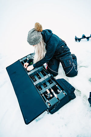 Lakewood brings you the Ultimate Ice Rod Case! Designed to hold all your gear while protecting your rods and reels. Will accommodate rods up to 44" in length. Perfect for the back of your ATV/UTV or snowmobile. Customizable foam and lots of storage. Made in the USA. Lifetime Warranty.