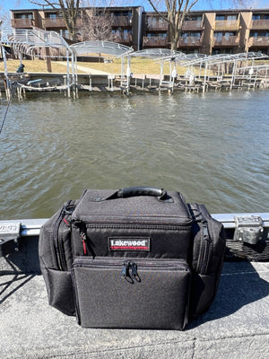 Lakewood go-anywhere case for all types of fishing and for all seasons! Made in the USA. Lifetime Warranty. The perfect smaller version of our popular Magnum Top Shelf for ice fishing, shore fishing, fly fishing, panfish, and more!
