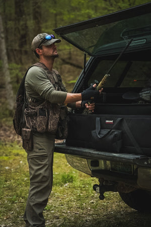 All-in-one complete gun case for your rifle or shotgun! Designed for those longer guns and shotguns. Convenient, top-loading, drop-in design. Extra-thick foam interior keeps gun protected and secure (can be cut to customize fit of gun). TSA Compliant. Made in the USA. Lifetime Warranty.