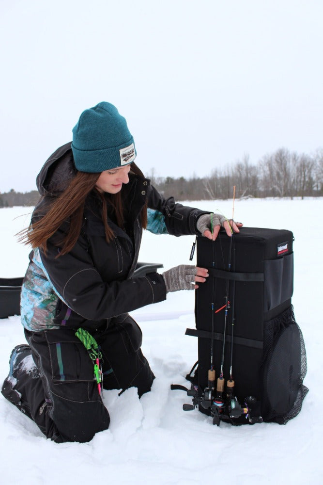 best ice box for fishing Ice Pak - Ice Fishing Tip Up Storage