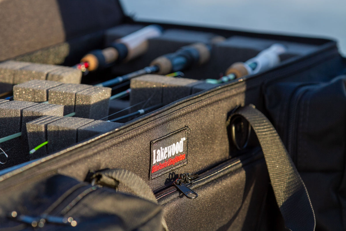 Lakewood brings you the Ultimate Ice Rod Case! Designed to hold all your gear while protecting your rods and reels. Will accommodate rods up to 44" in length. Perfect for the back of your ATV/UTV or snowmobile. Customizable foam and lots of storage. Made in the USA. Lifetime Warranty.