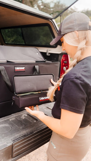 Lakewood Bow Cases offer convenient top-loading, drop-in design. Rectangular shape allows for lots of gear storage. Zippers come together to accommodate a lock D-rings for tie down or additional locking points. Lighter than most double bow cases. Made in the USA. Lifetime Warranty.