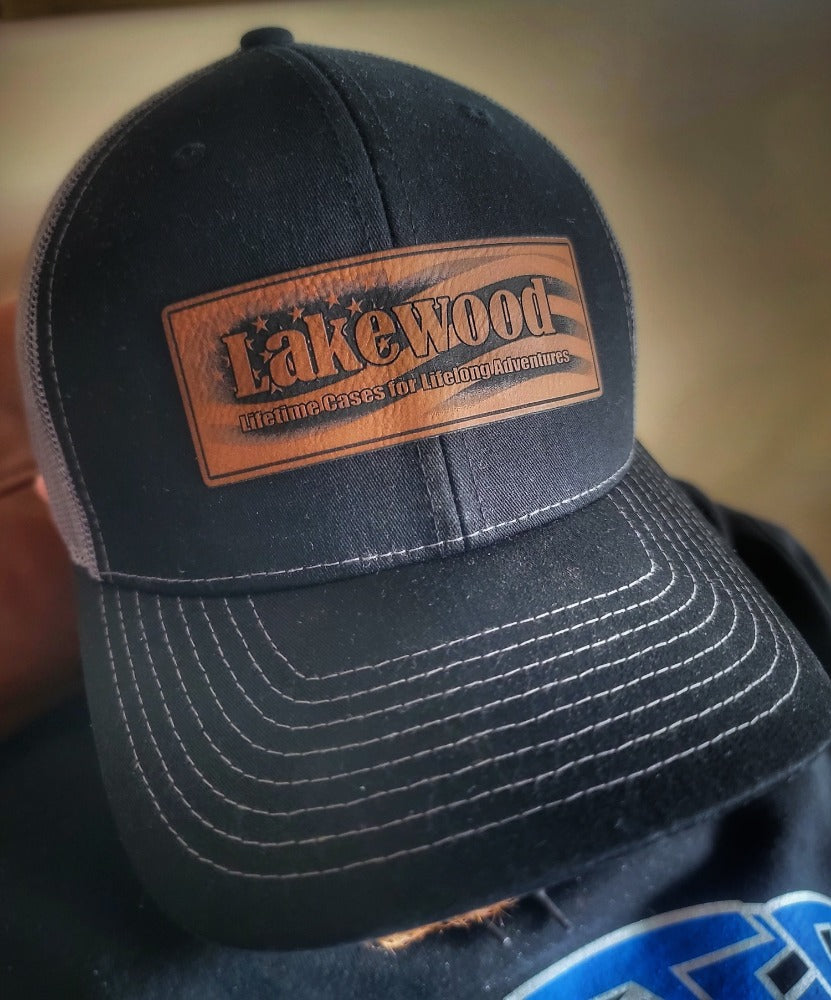 Richardson 112 Snapback Hat with the Lakewood Logo on a Leather Patch