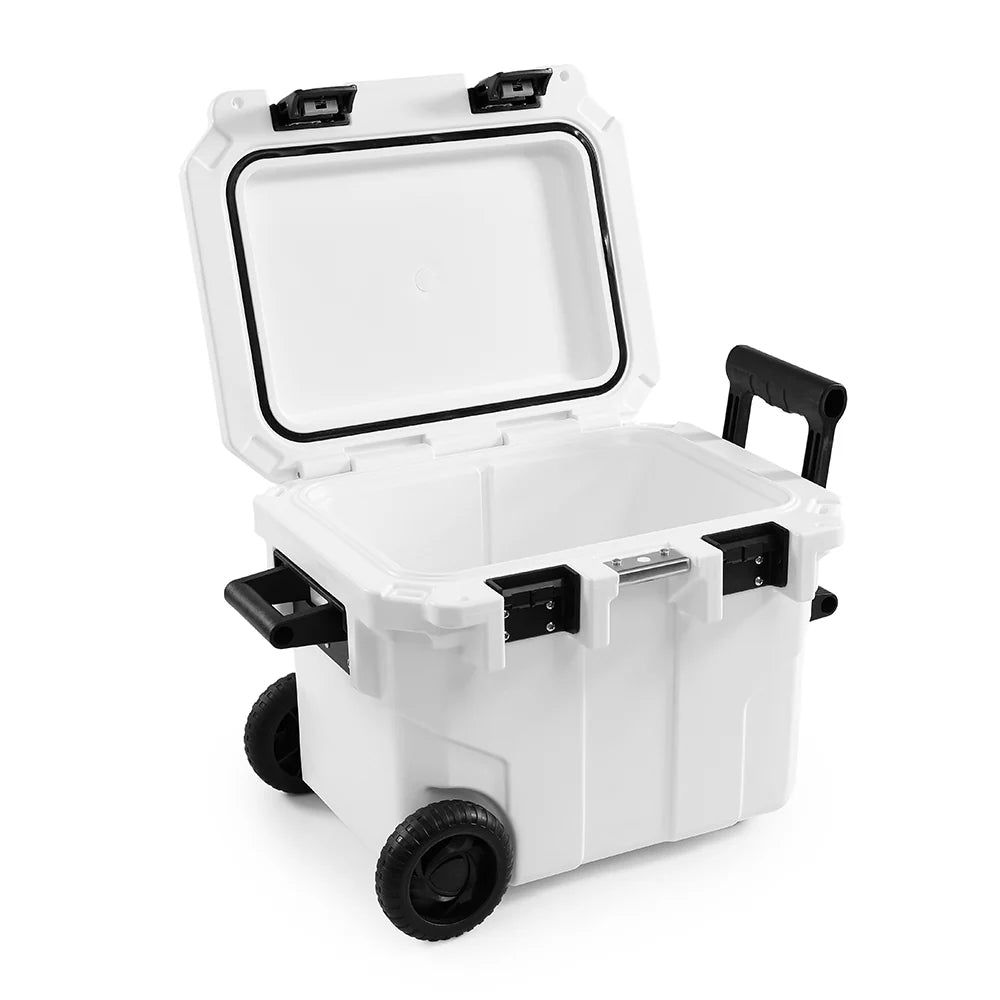 Lakewood 45 QT Hard Cooler WITH Wheels - front view