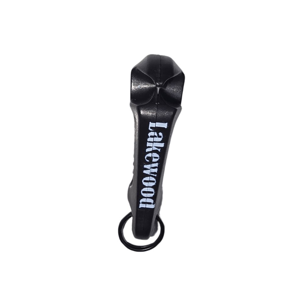 Line Cutterz Zipper Pull with Lakewood Logo - front view