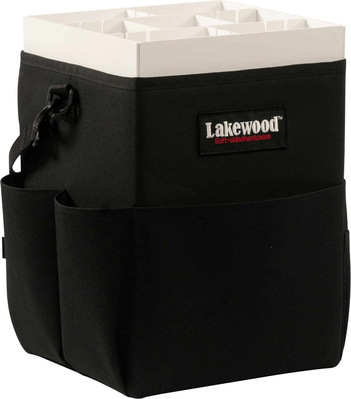 Lakewood Tackle Storage Solution for Musky/Pike goes right over your boat pedestal! Perfect for holding those larger bass swimbaits too! Easy/quick/convenient bait access. Made in the USA. Lifetime Warranty.