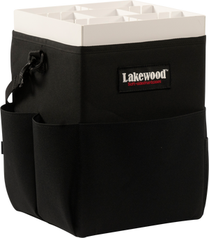 Lakewood Tackle Storage Solution for Musky/Pike goes right over your boat pedestal! Perfect for holding those larger bass swimbaits too! Easy/quick/convenient bait access. Made in the USA. Lifetime Warranty.