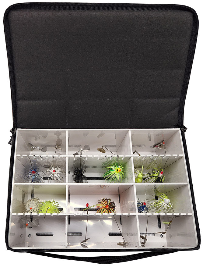 buzzbait tackle box Plano Elite Spinner/Buzz Bait Organizer 3700 Fishing World Features WaterWick technology with reusable moisture Fishing Lure Deposit Box Buzzbait