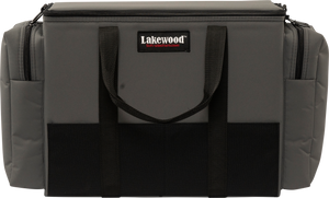 Lakewood Musky Upright Tackle Case for Musky/Pike and those larger baits and bucktails. Also great for those larger swim baits! Floats when loaded! (when fully zipped) Made in the USA. Lifetime Warranty. Perfect fishing tackle storage solution!