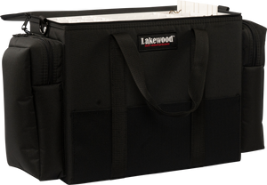 Lakewood Musky Upright Tackle Case for Musky/Pike and those larger baits and bucktails. Also great for those larger swim baits! Floats when loaded! (when fully zipped) Made in the USA. Lifetime Warranty. Perfect fishing tackle storage solution!