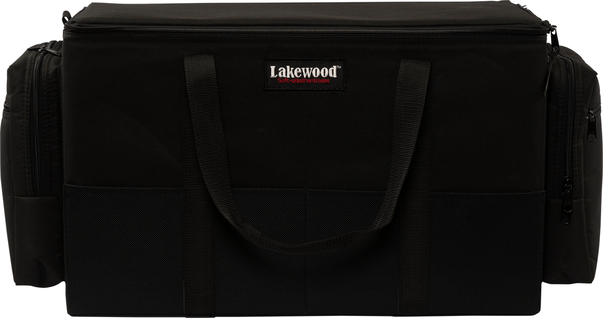 Lakewood Musky Monster Tackle Case for Musky/Pike and those larger baits. Also great for those larger swim baits! Floats when loaded! (when fully zipped) Made in the USA. Lifetime Warranty. Perfect fishing tackle storage solution!