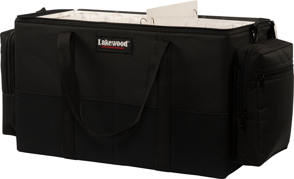 Lakewood Musky Monster Tackle Case for Musky/Pike and those larger baits. Also great for those larger swim baits! Floats when loaded! (when fully zipped) Made in the USA. Lifetime Warranty. Perfect fishing tackle storage solution!