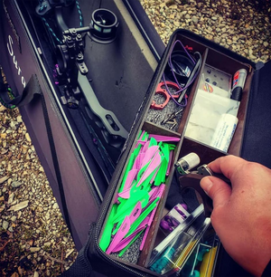 Lakewood Products Archery Accessory Case is designed to fit into the storage compartment of the bow or crossbow cases or can be used separately to hold your broadheads, field tips, wrenches and other bow accessories! Here is the Accessory Case with the Lakewood Bow Case.