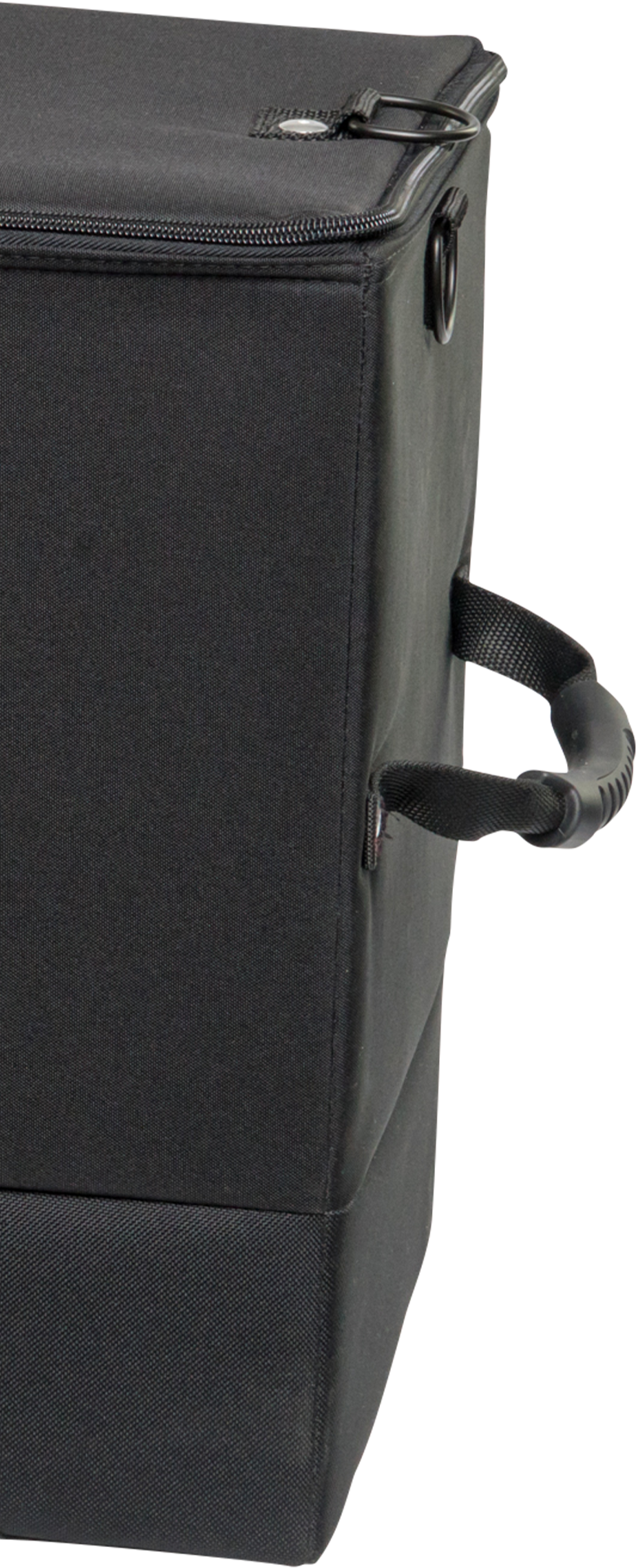 Lakewood Bow Cases offer convenient top-loading, drop-in design. Rectangular shape allows for lots of gear storage. Zippers come together to accommodate a lock D-rings for tie down or additional locking points. Lighter than most double bow cases. Made in the USA. Lifetime Warranty.