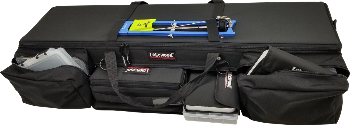 Lakewood brings you the Ultimate Ice Rod Case! Designed to hold all your gear while protecting your rods and reels. Will accommodate rods up to 44" in length. Perfect for the back of your ATV/UTV or snowmobile. Customizable foam and lots of storage. Made in the USA. Lifetime Warranty. 