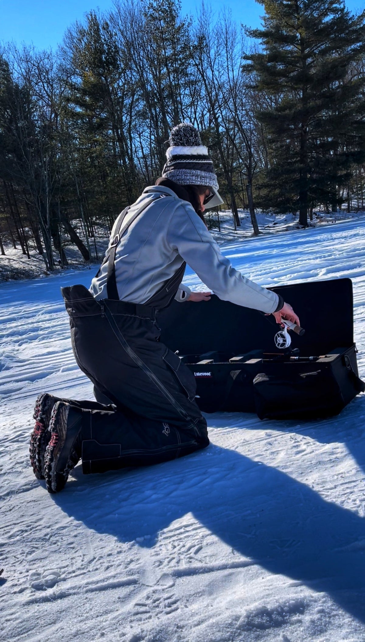 Lakewood brings you the Ultimate Ice Rod Case! Designed to hold all your gear while protecting your rods and reels. Will accommodate rods up to 44" in length. Perfect for the back of your ATV/UTV or snowmobile. Customizable foam and lots of storage. Made in the USA. Lifetime Warranty.